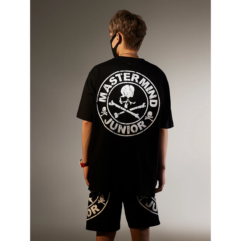 Masterndjunior短袖暗黑潮牌男女T恤春夏款内搭MJ22SST009
