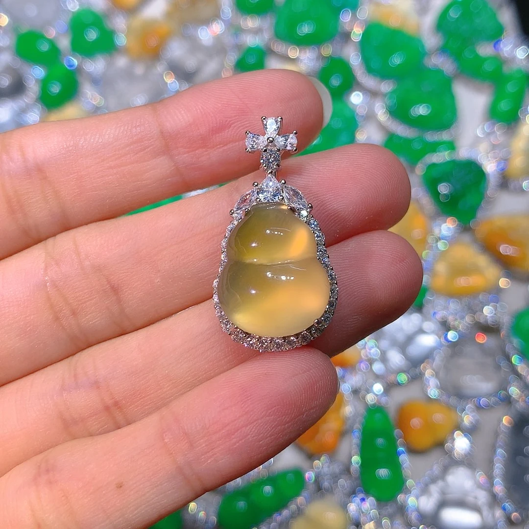 玛瑙/玉髓颈饰银S925镶嵌