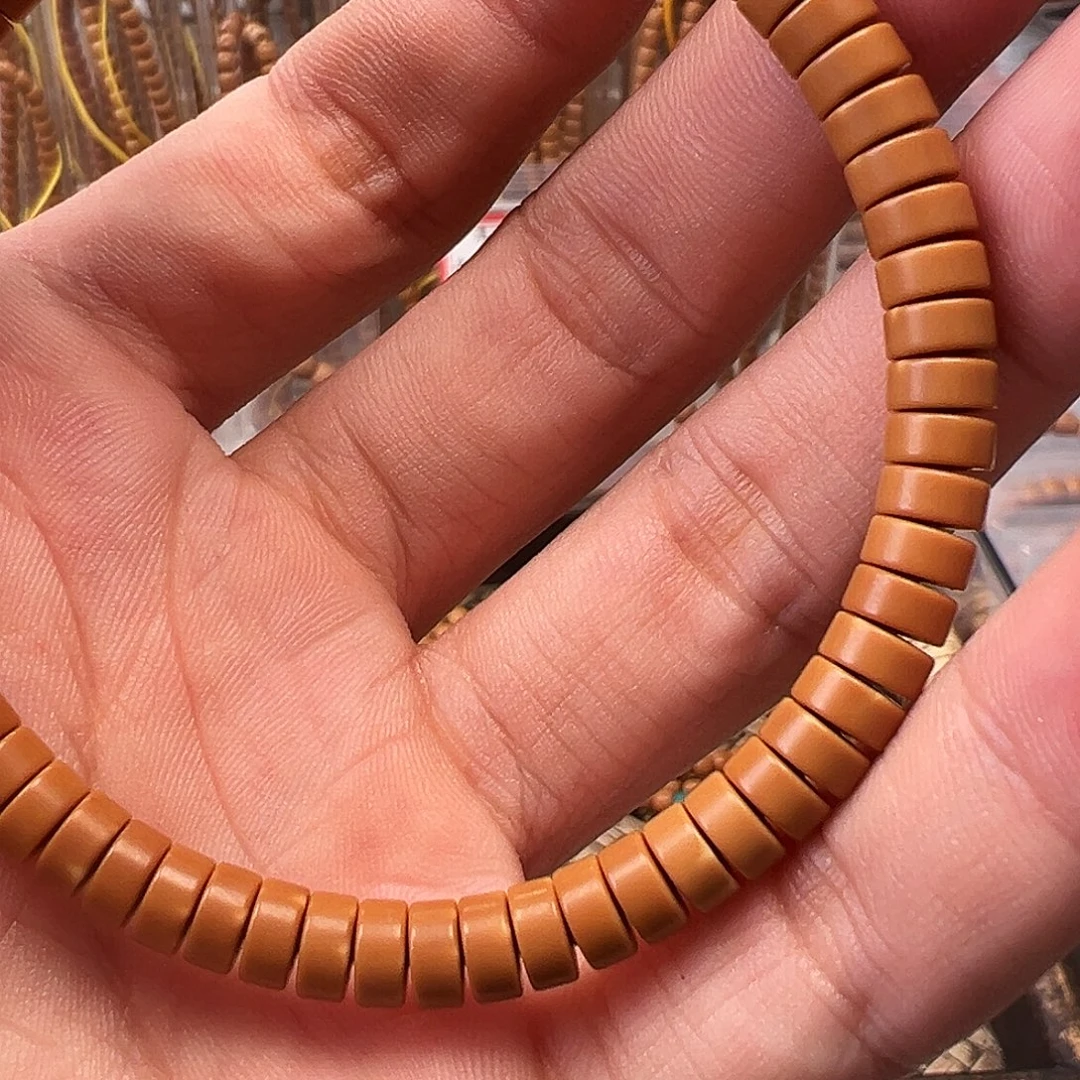 吊坠橄榄核老挝核尖单圈药片6.0mm