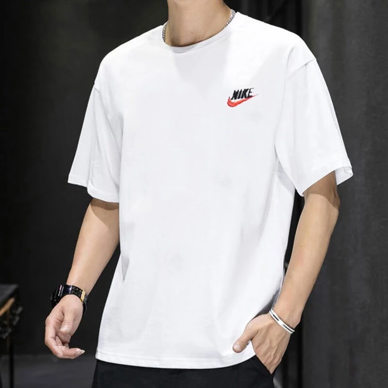 耐克男士t恤短袖2025夏季新款运动服时尚潮流休闲服透气圆领短袖