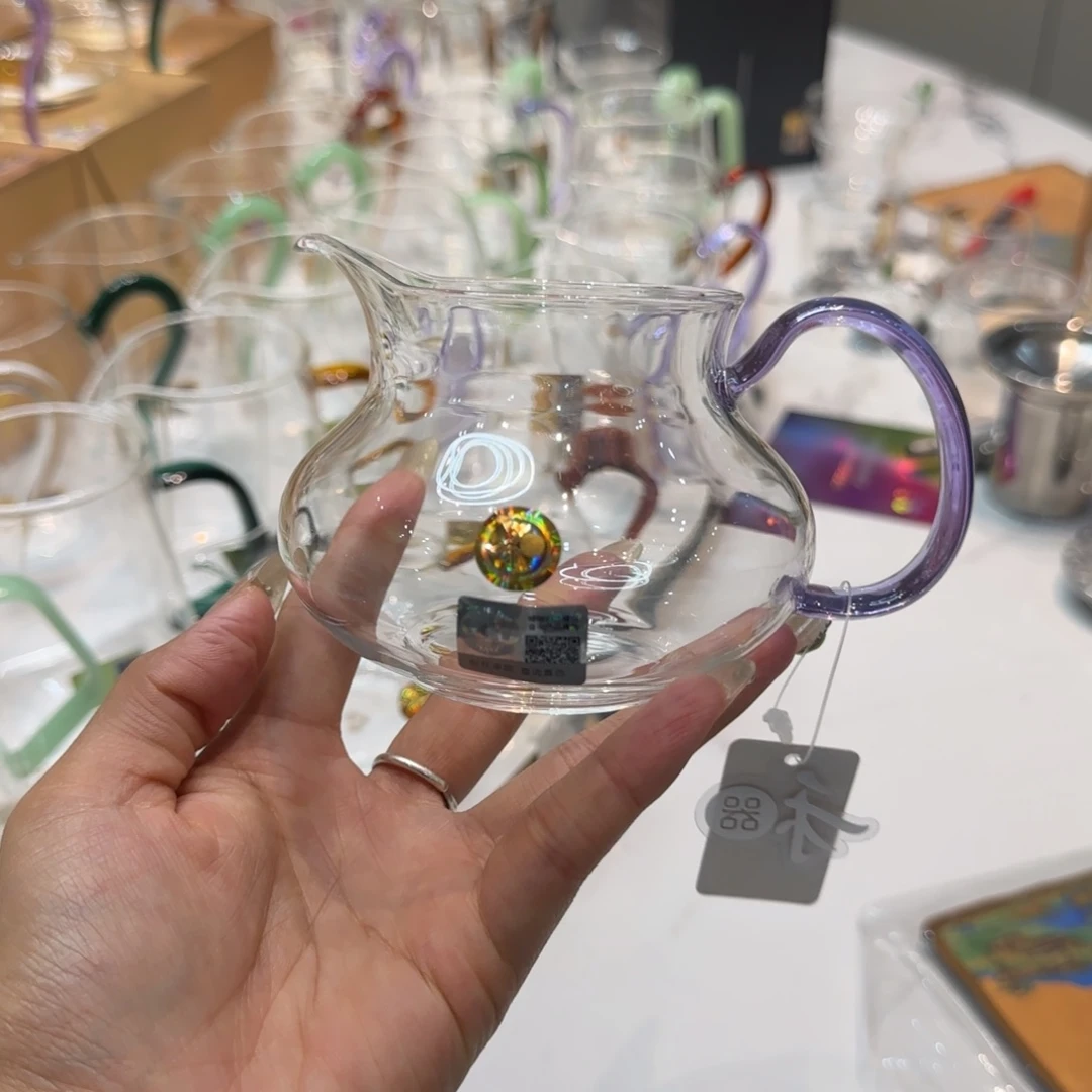 禾器浅紫色太初公道杯