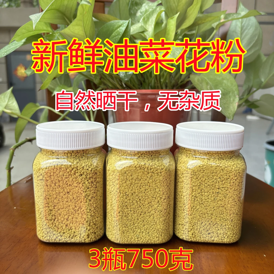 2025年新鲜油菜花粉活性农家自产手工挑选大颗粒食用花粉男性花粉