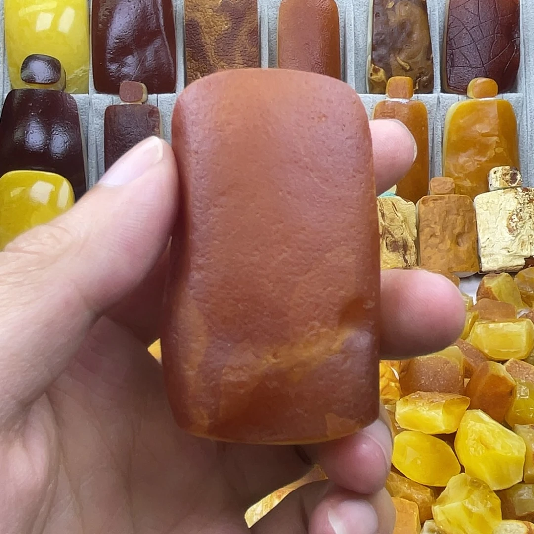 未镶嵌定制琥珀手把