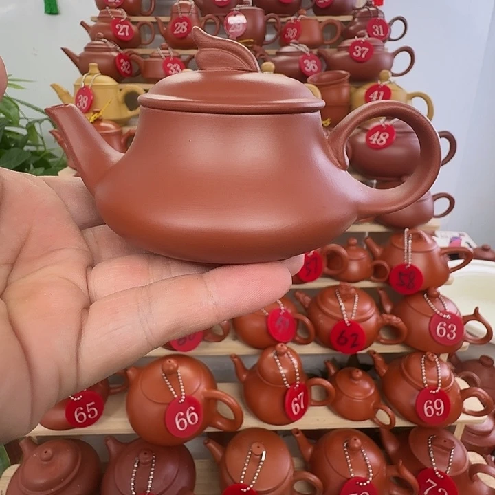 茶壶朱泥一帆风顺壶好壶不贵