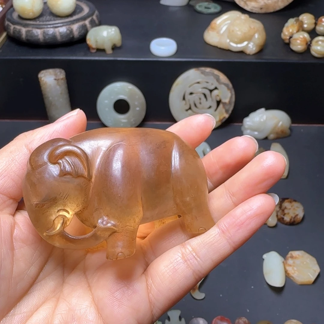 和田玉吊坠(不含链)未镶嵌大**檀