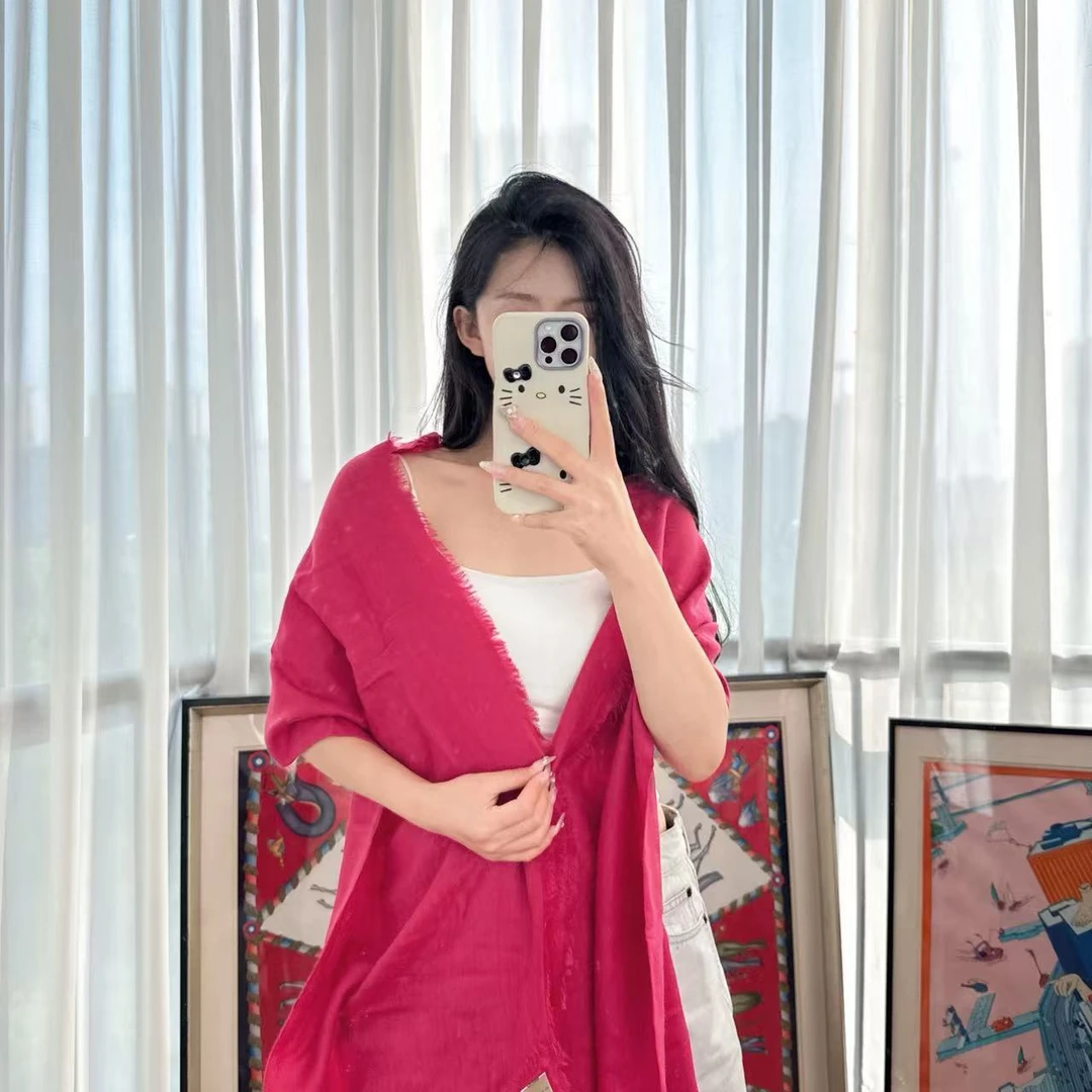 95新 BURBERRY/博柏利 麦殿/时尚围巾红色/250609VGLVH56