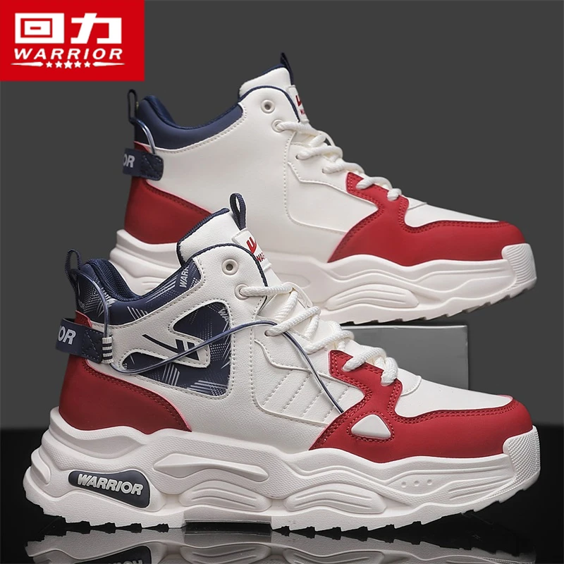 回力高帮男鞋2025新款秋季青少年增高运动鞋休闲百搭老爹潮鞋子男
