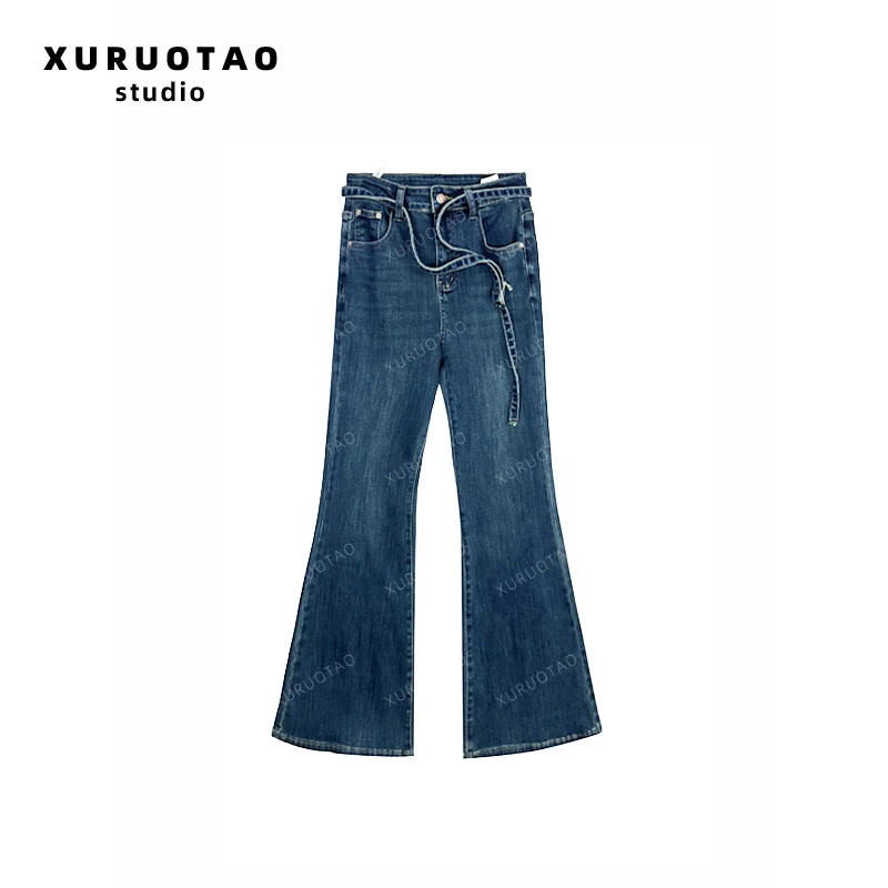 XURUOTAO 【韩女裤】新款时尚百搭蓝色牛仔裤 T5028