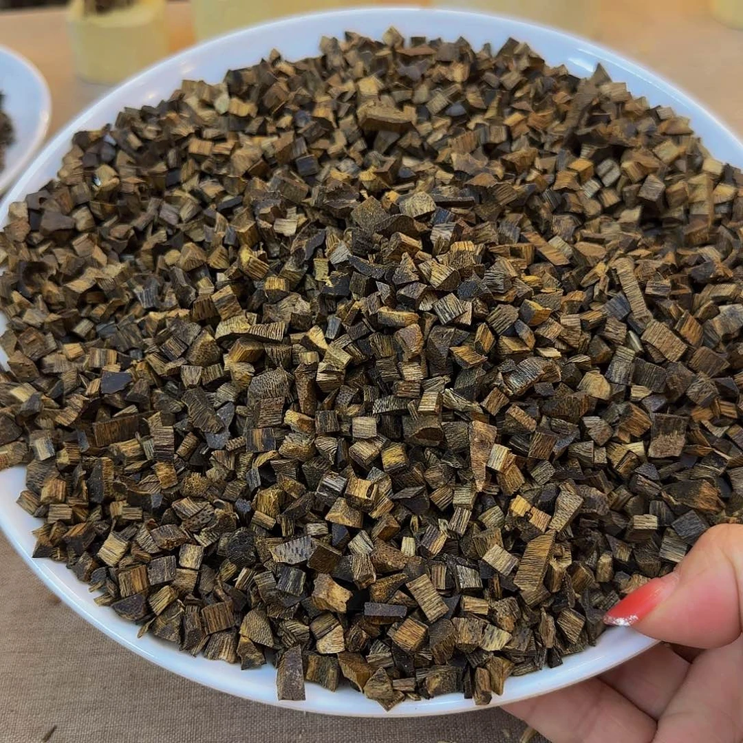 沉香沉香木制品绿奇楠金沙叶米粒50克多样性发其一