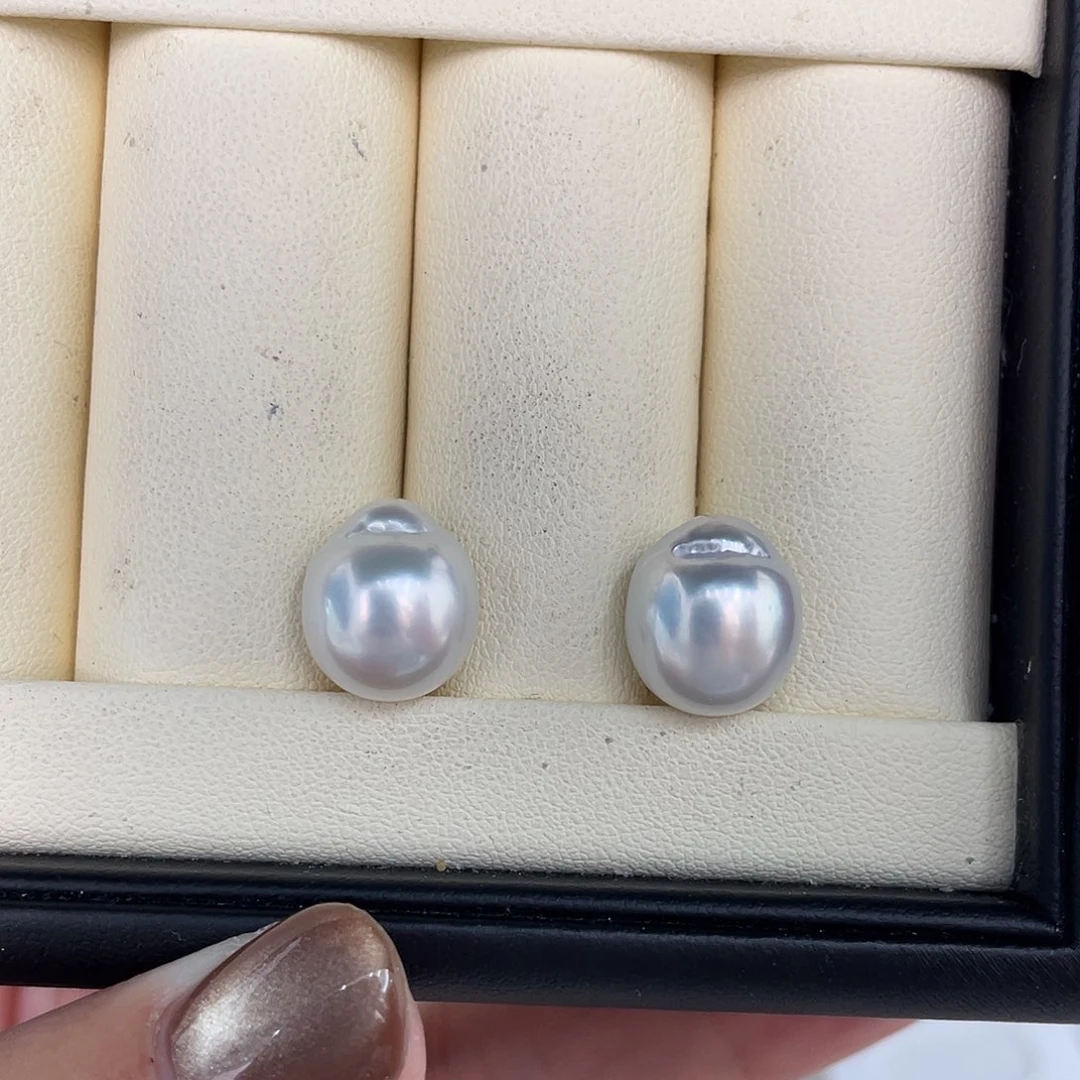 定制海水珍珠未镶嵌裸珠澳白10-11mm