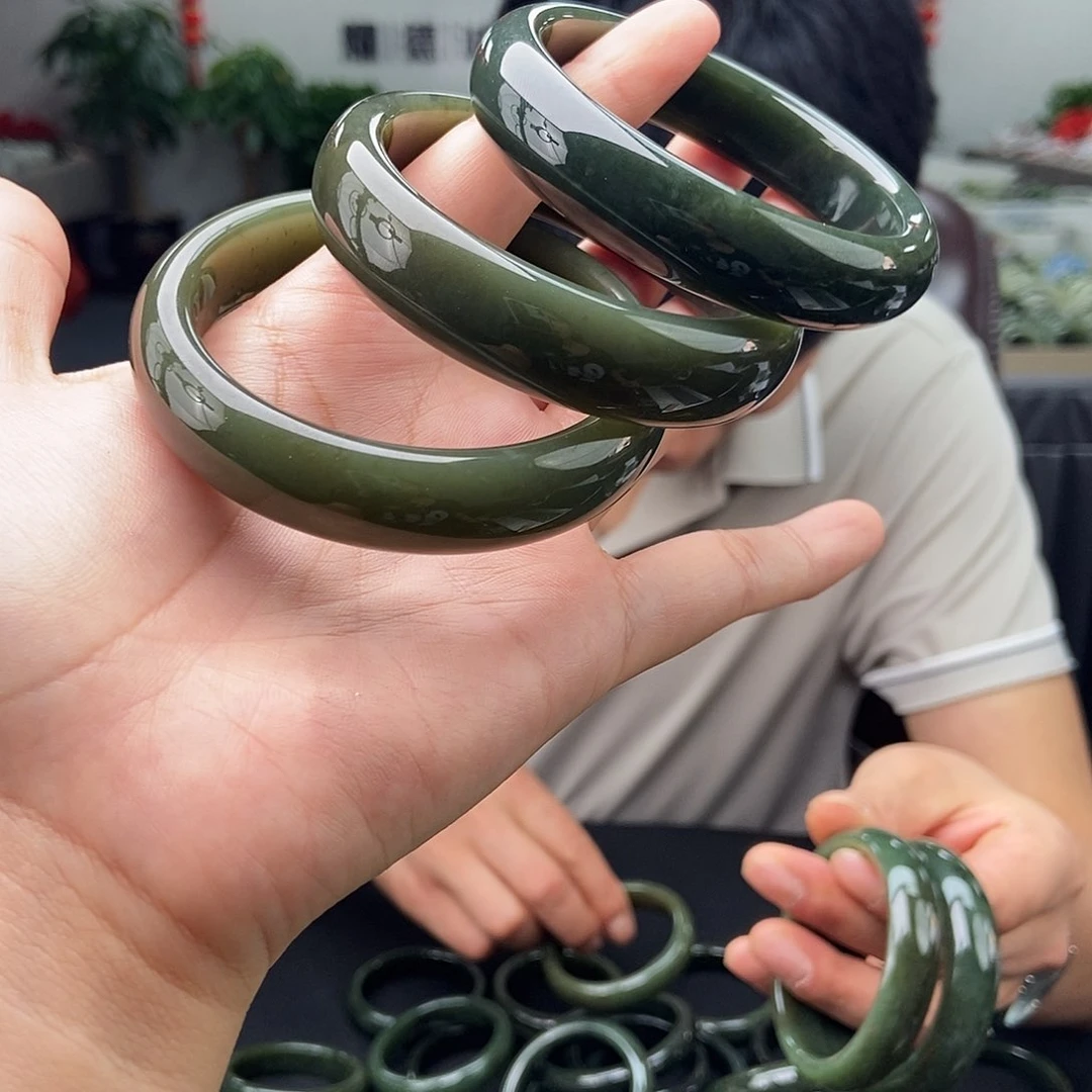 和田玉手镯未镶嵌53-64颜色多样性发拍一发一