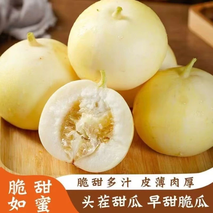【大果王5斤】山东头茬小蜜蜂甜瓜应季甜脆小蜜罐新鲜直供香甜美味