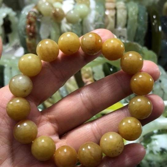 未镶嵌岫玉手链手链