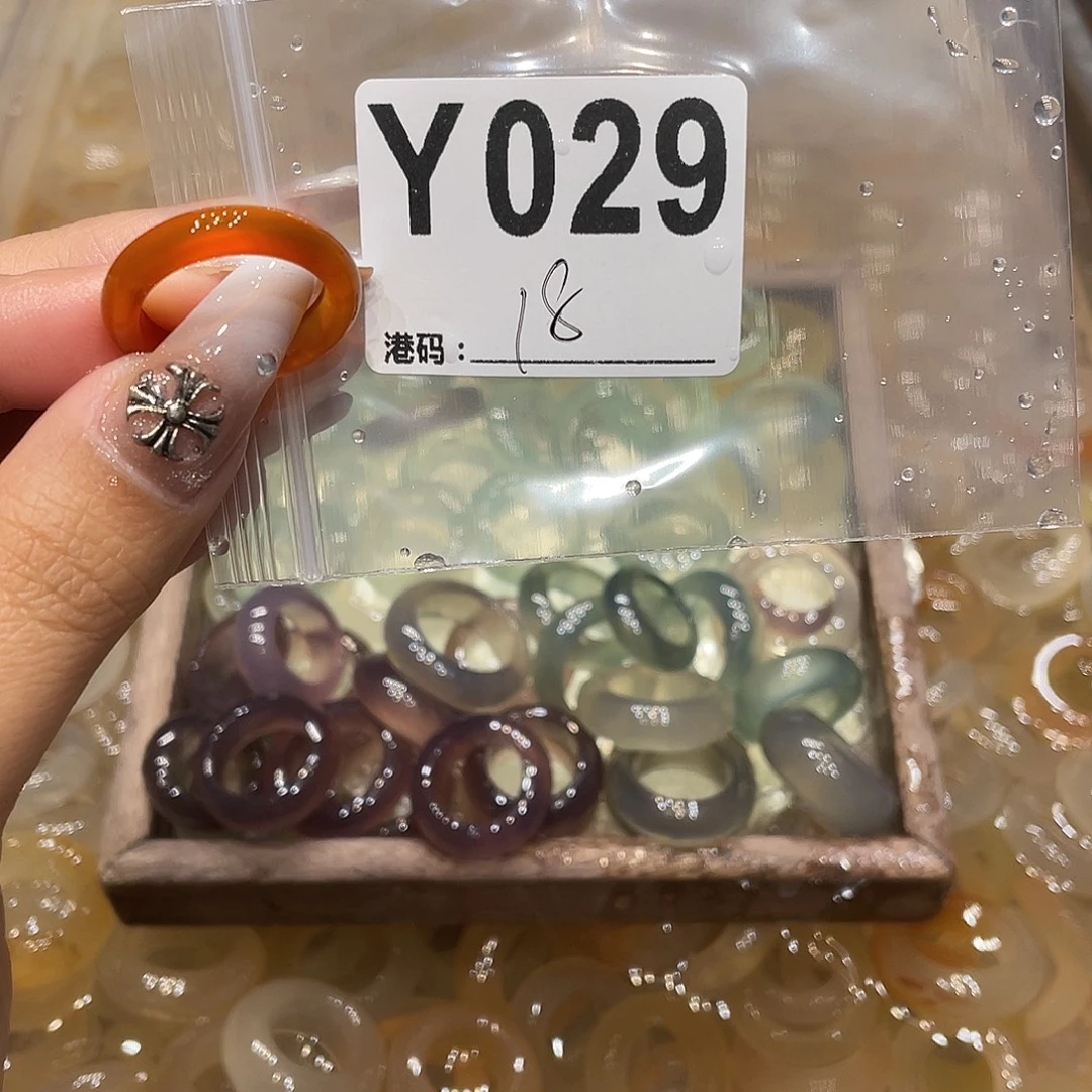 玛瑙/玉髓未镶嵌戒指029