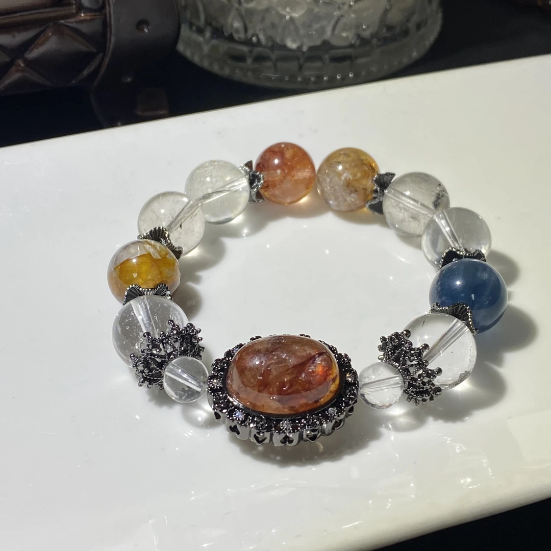 大颗粒胶花水晶设计款手链-多样性发其一T25