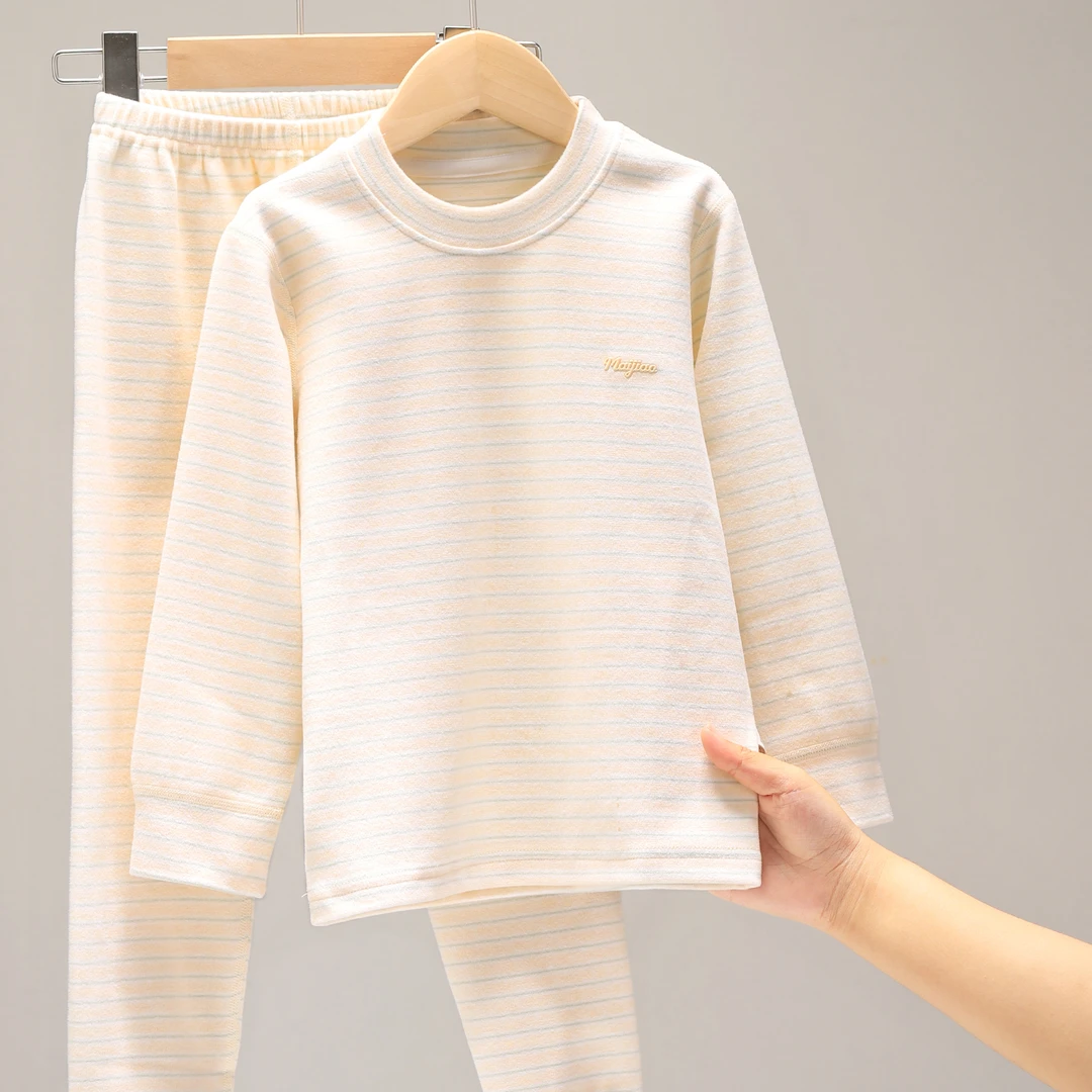 新品 314083  纯棉舒绒中大童秋衣裤套装