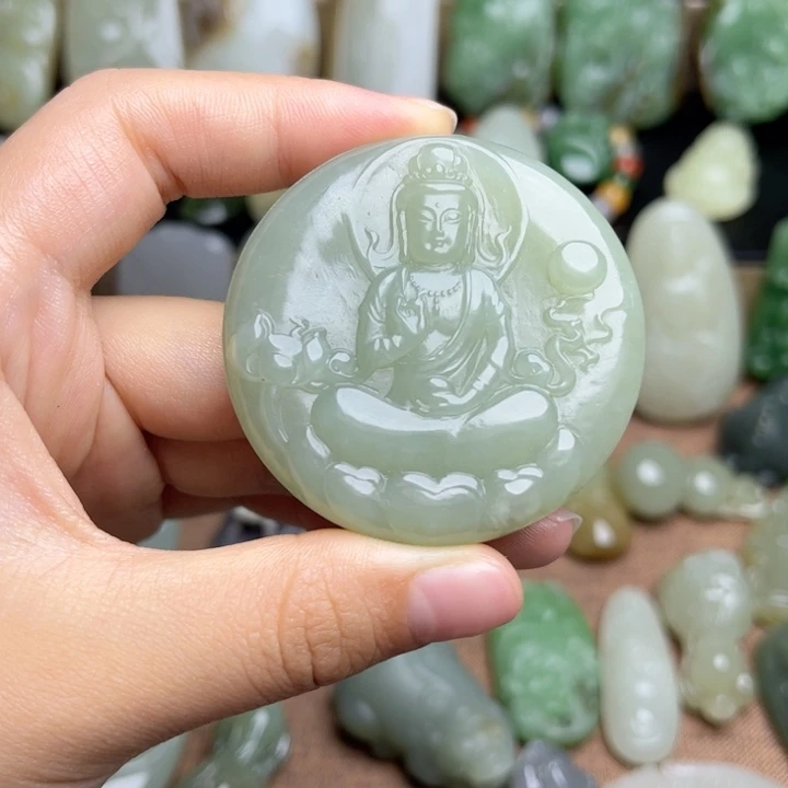 和田玉未镶嵌挂件