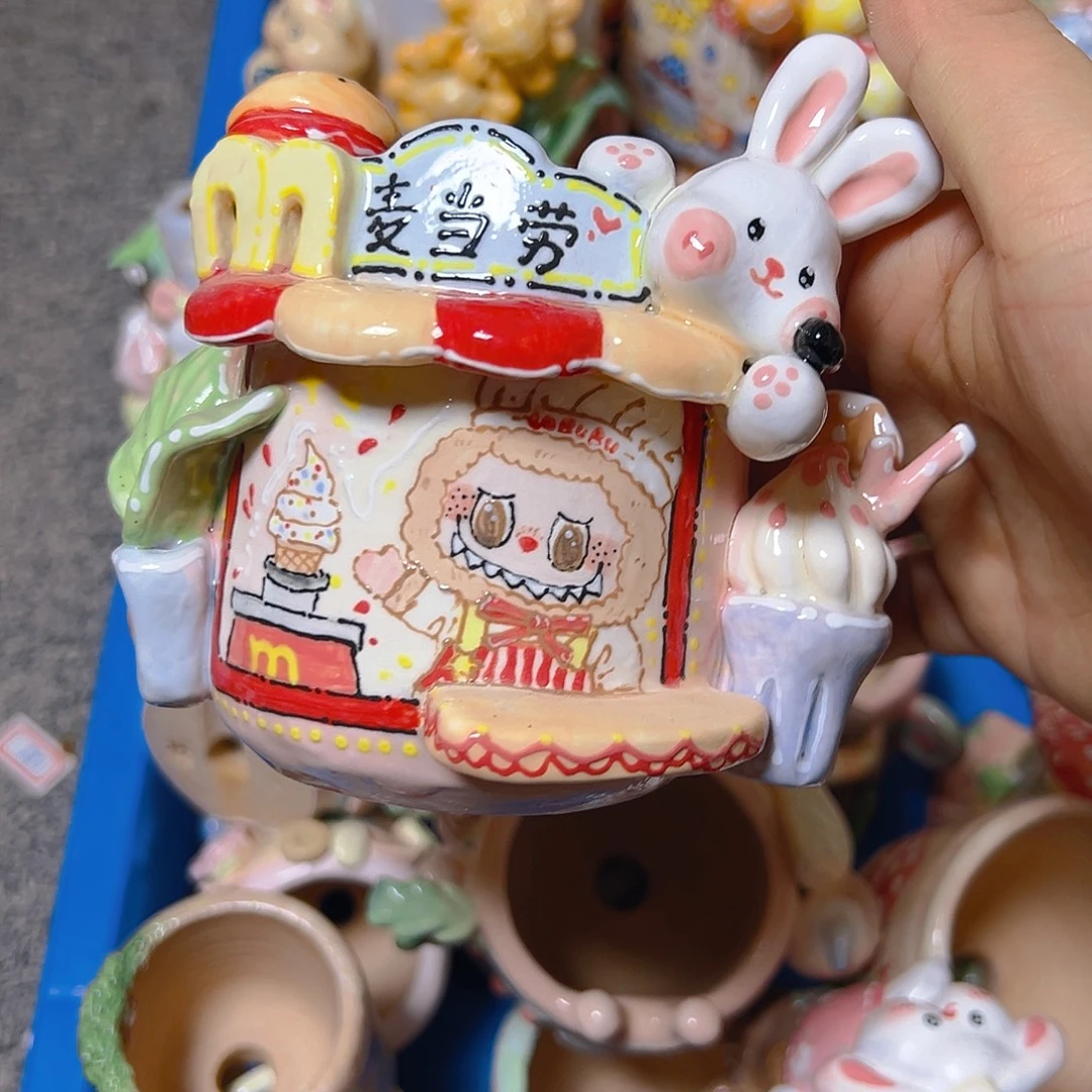 老梧家的手工多肉花盆
