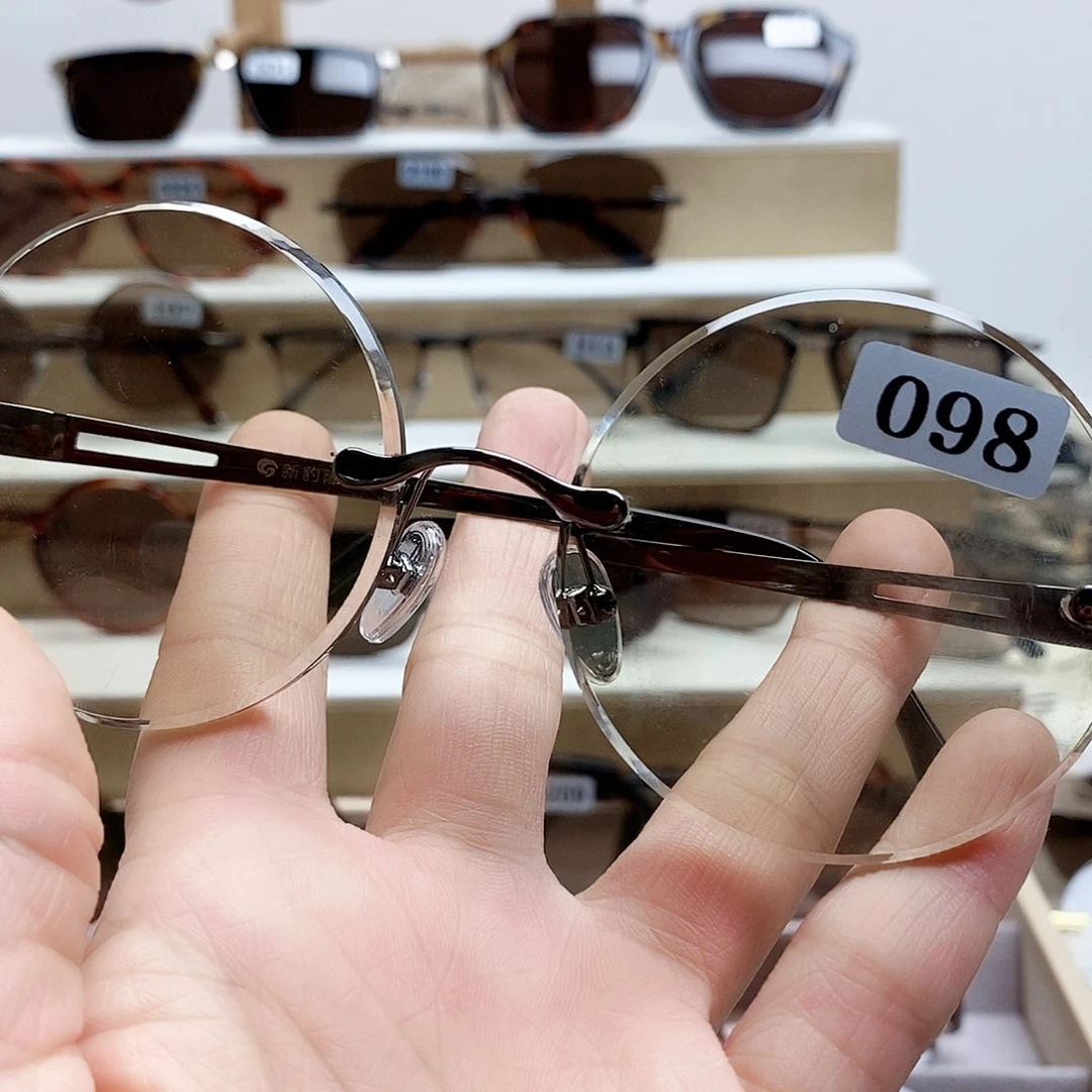 无度数天然水晶石头镜