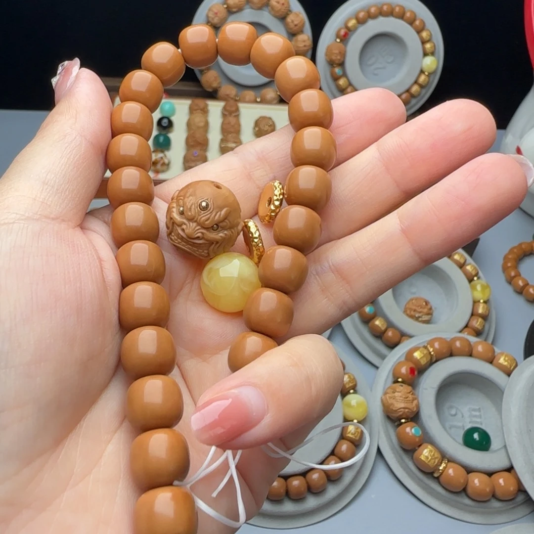 ****杨猴头核桃把件全品老型猴头手串