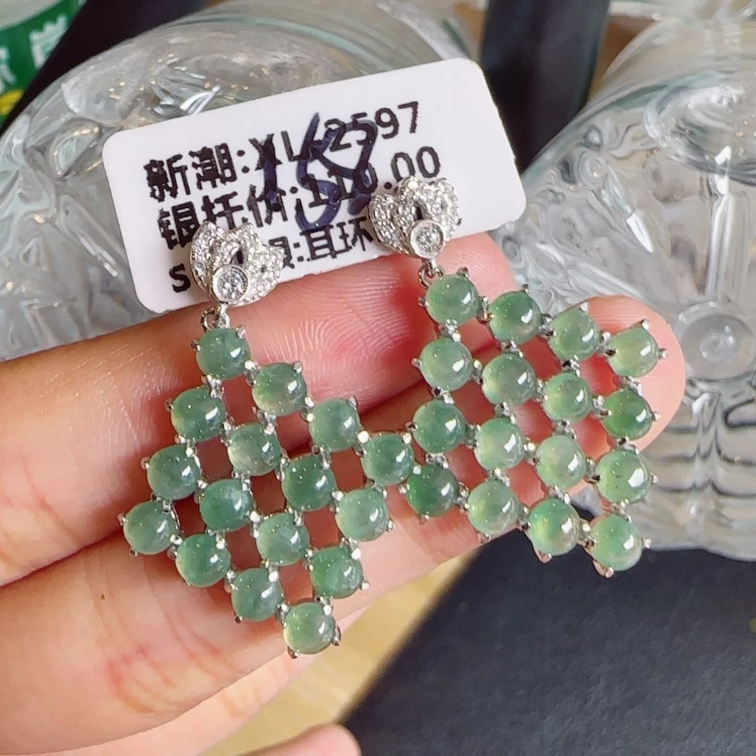 银S925镶嵌戒指翡翠
