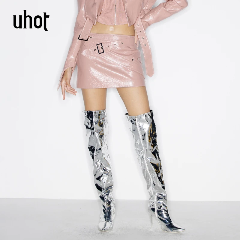 uhot 粉色短裙 UWSA3Q181