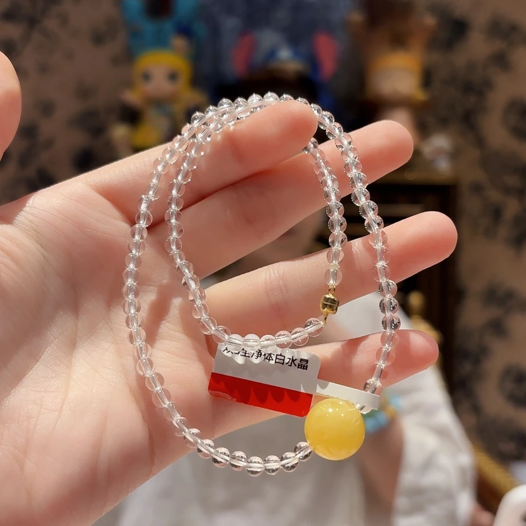 水晶颈饰未镶嵌多样性发其一