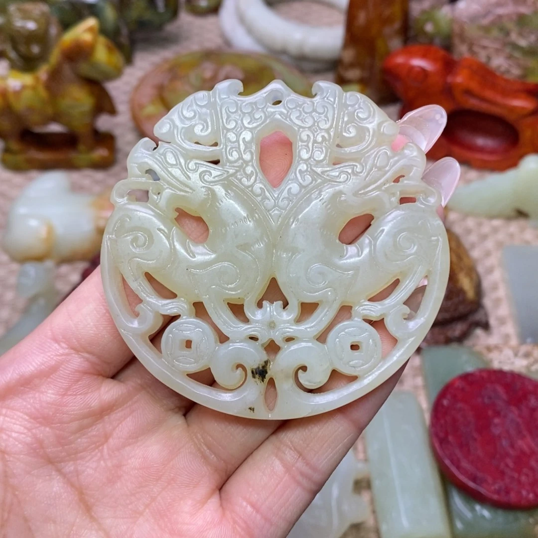 白玉菩提吊坠白玉菩提白玉菩提摆件