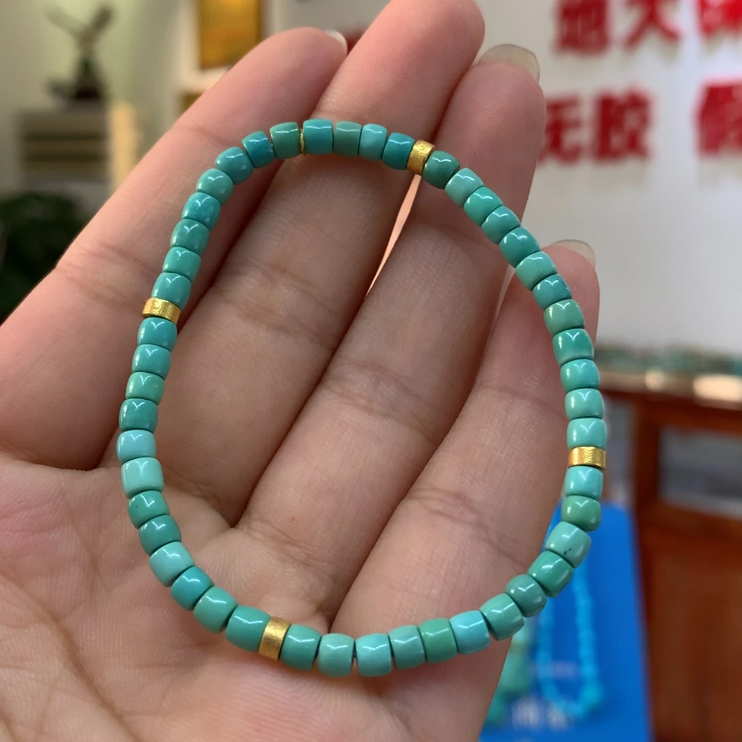 绿松石18K金镶嵌单圈