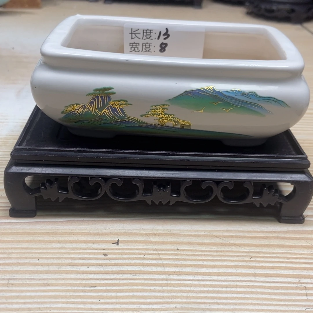 瓷片陶瓷花盆陶瓷艺术