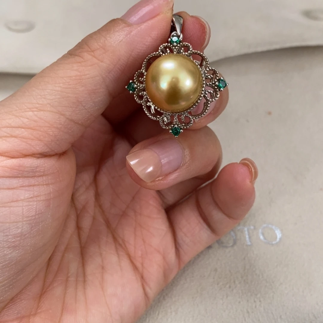淡水珍珠颈饰银S925镶嵌