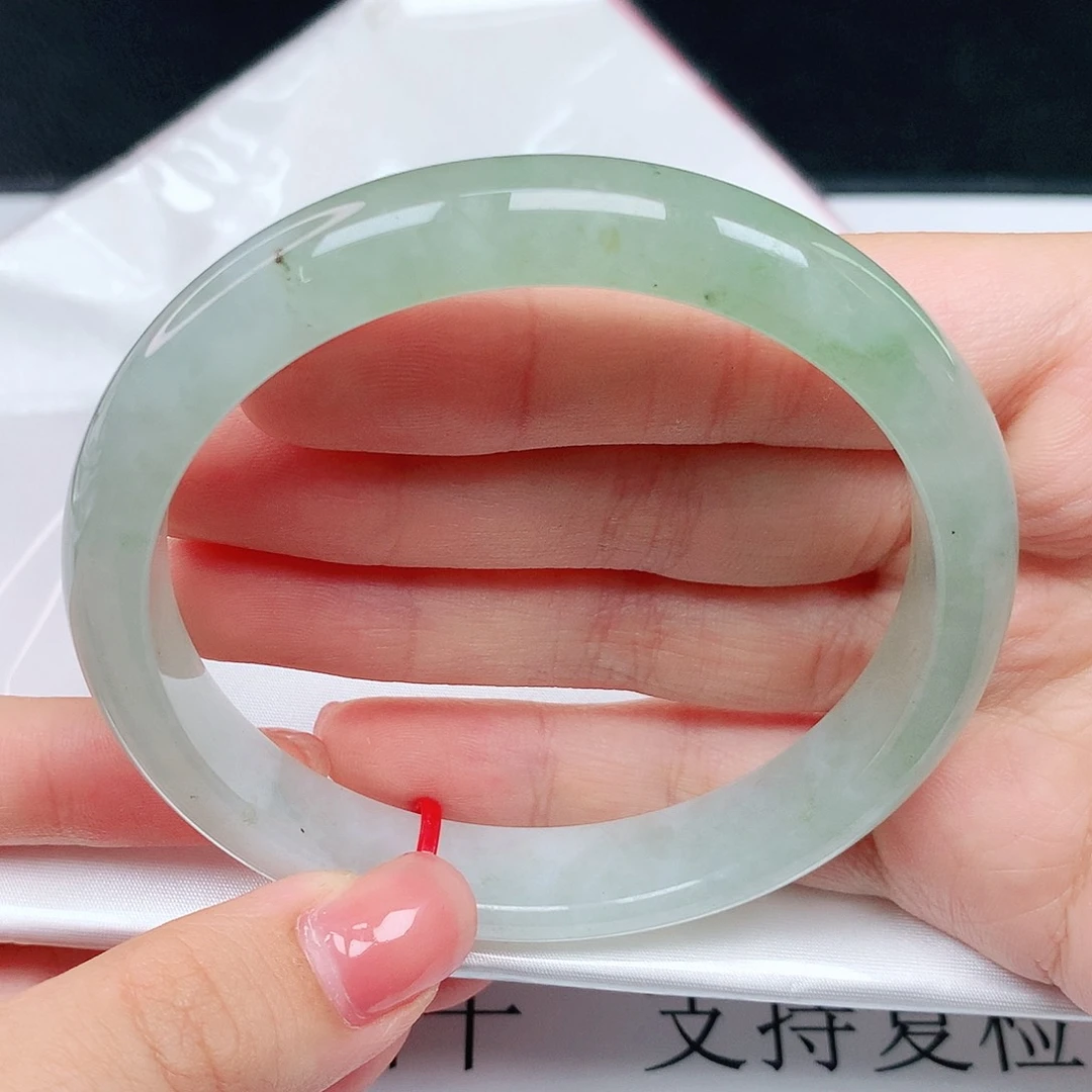 翡翠未镶嵌手镯63圈564027