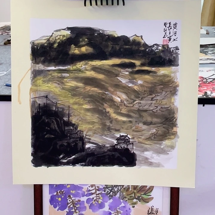国画张圣敏先生纯手绘作品