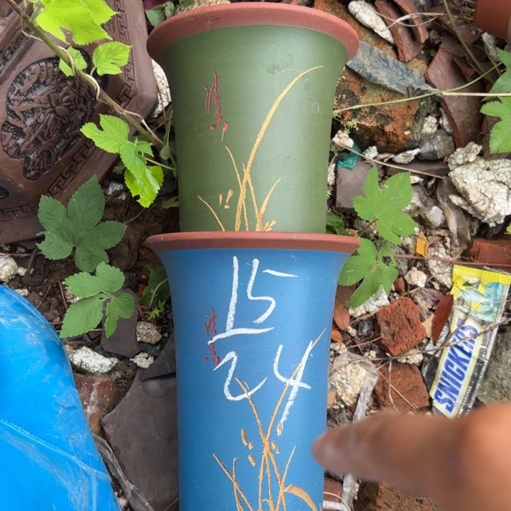 紫砂花盆紫砂的花