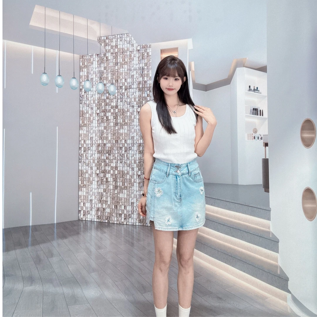 ins高腰包臀裙A字裙5252369965