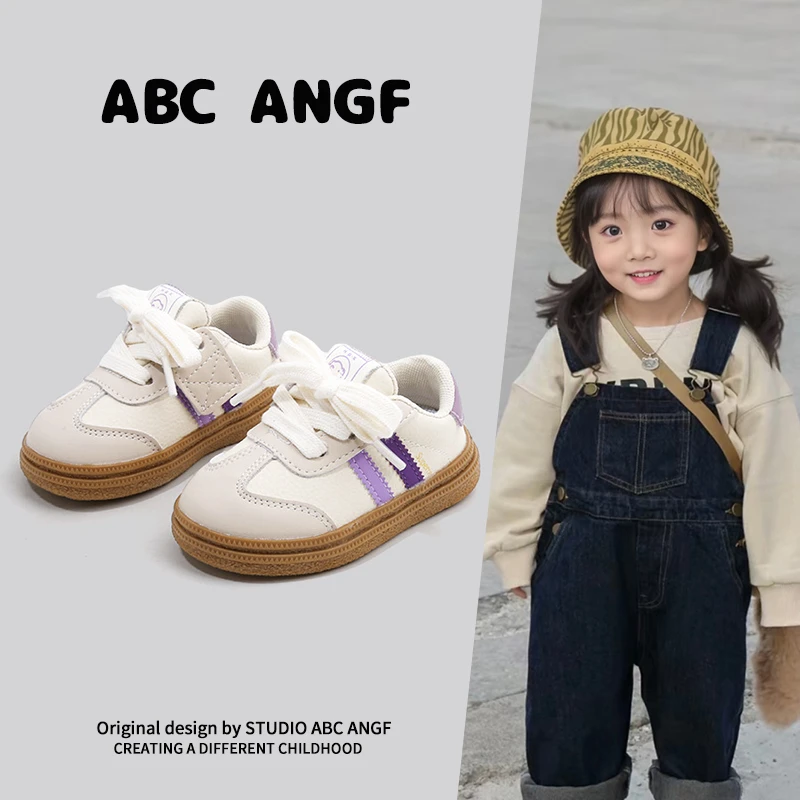ABC ANGF官网宝宝学步鞋2025春秋新款板鞋男童软底婴儿机能鞋女童