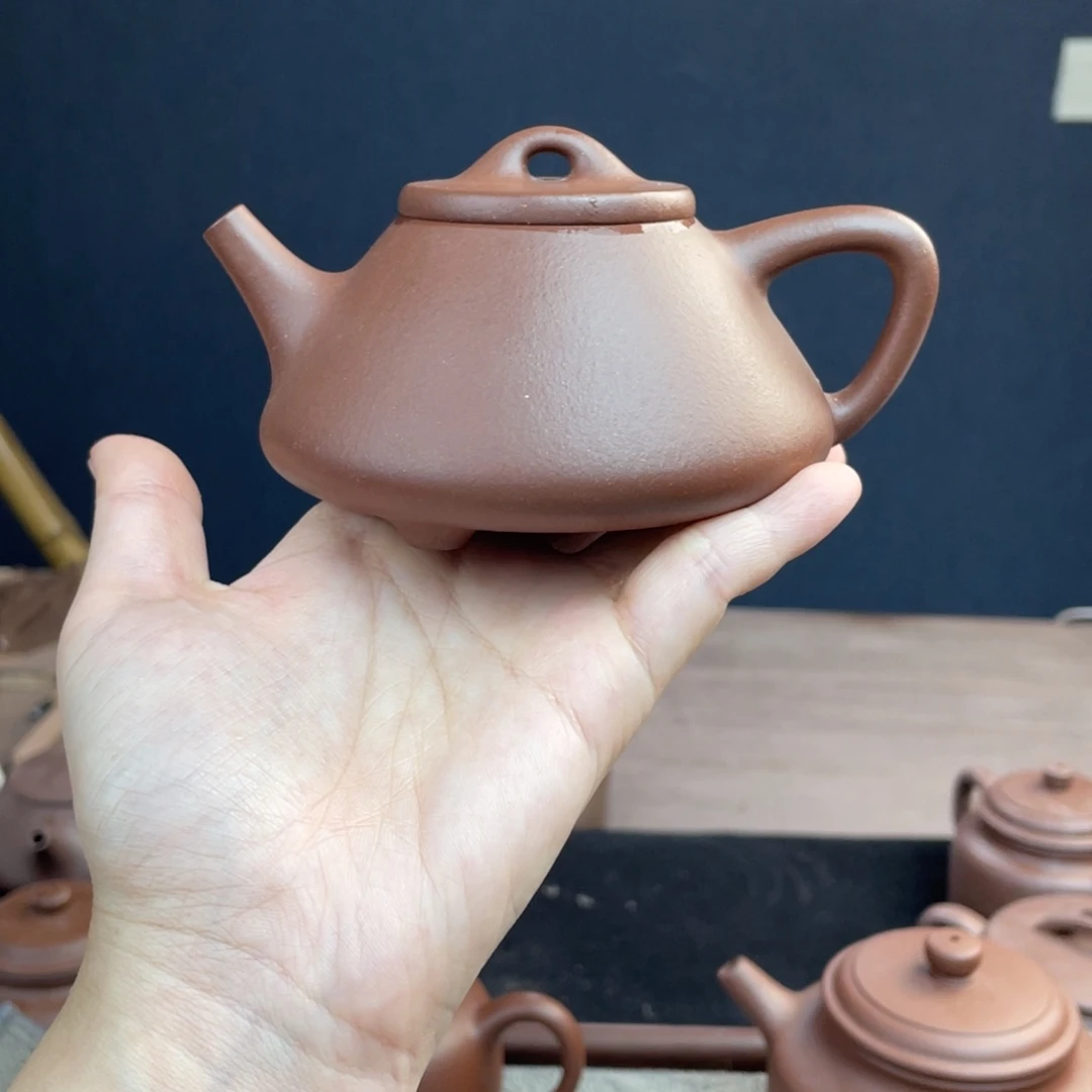 茶壶紫砂全手工底槽清子冶石瓢230cc
