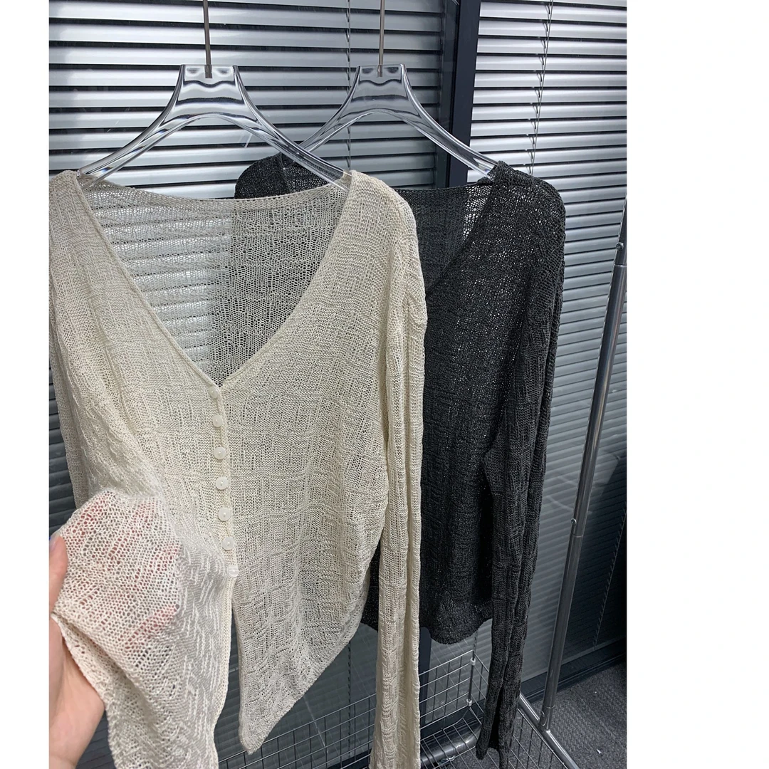 okk！小文艺软糯亚麻天丝防晒小开衫