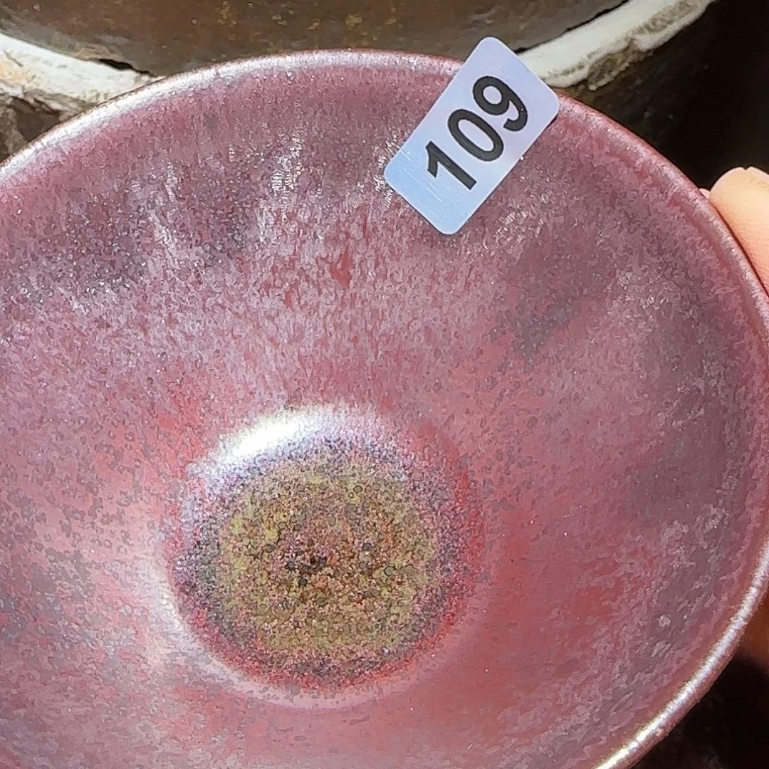 茶盏琢泥窑柴烧开窑