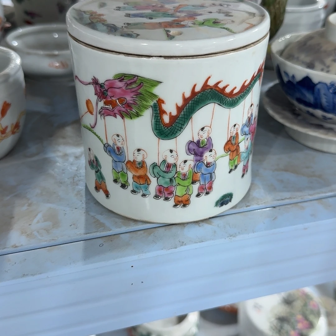 瓷片摆件手绘瓷器处理