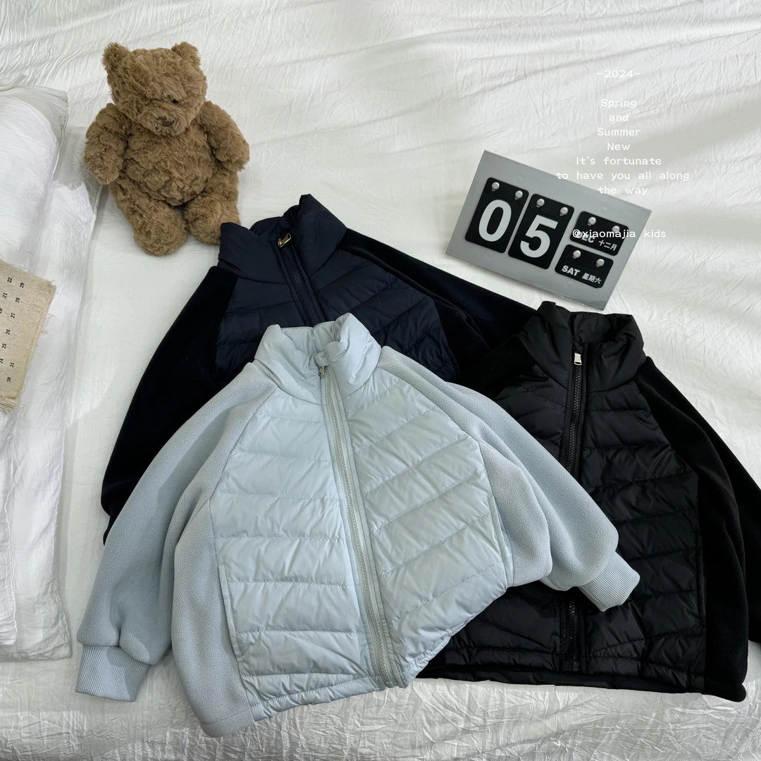 现货-儿童新国标90白鸭绒轻薄羽绒服内胆D-3937时尚纯色羽绒内搭