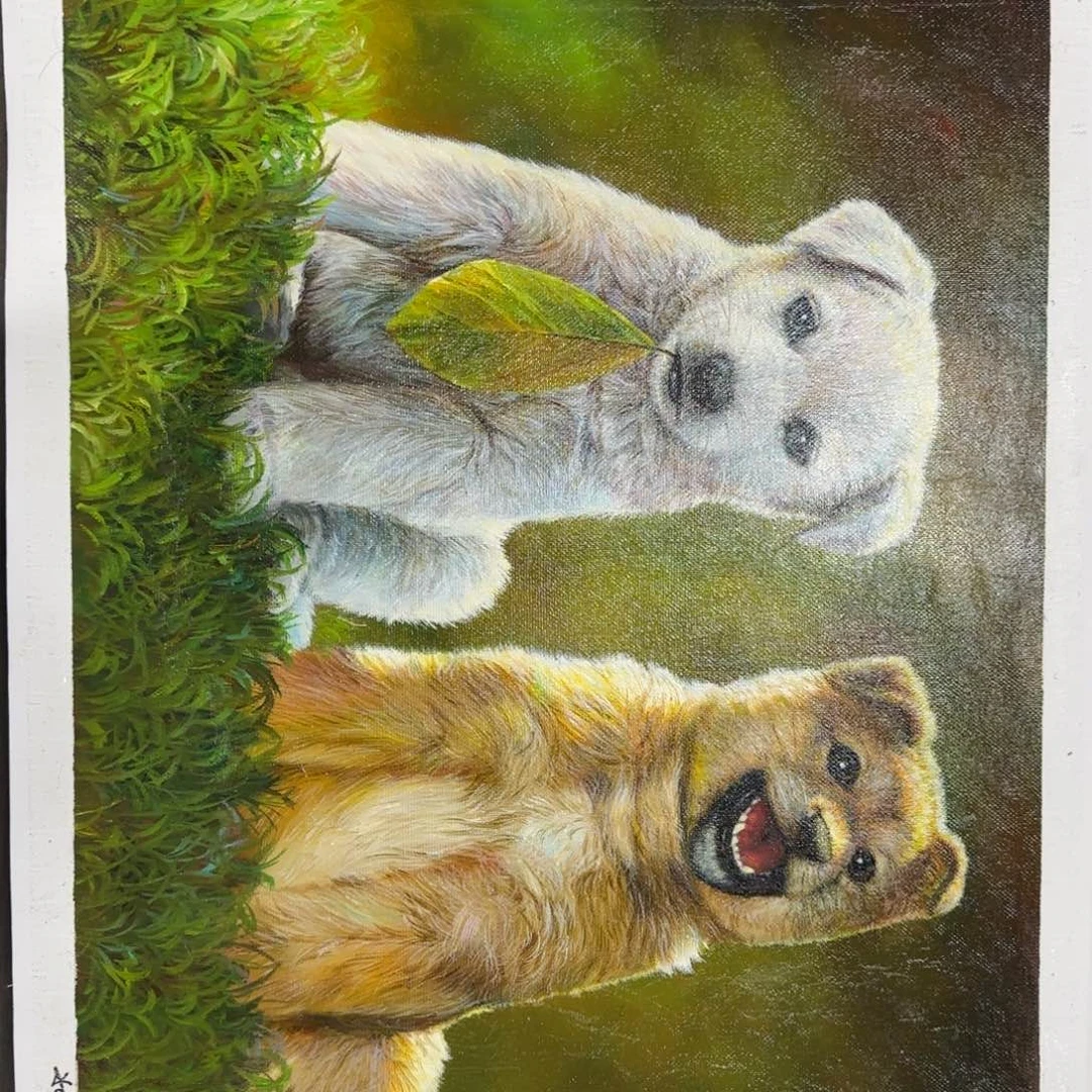 油画一起看电影吧