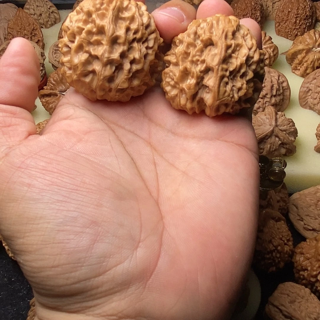 文玩核桃把件小*尚蛇头