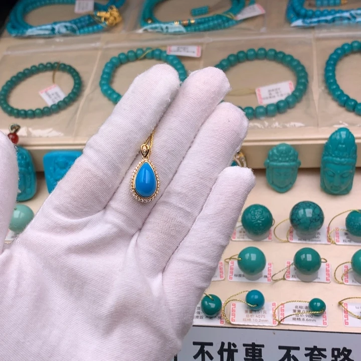 未镶嵌绿松石珠宝奇石