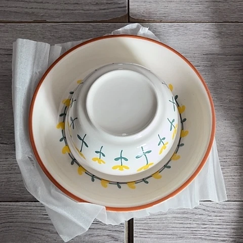 微瑕，不能明火，2个7英寸，2个4.5英寸碗