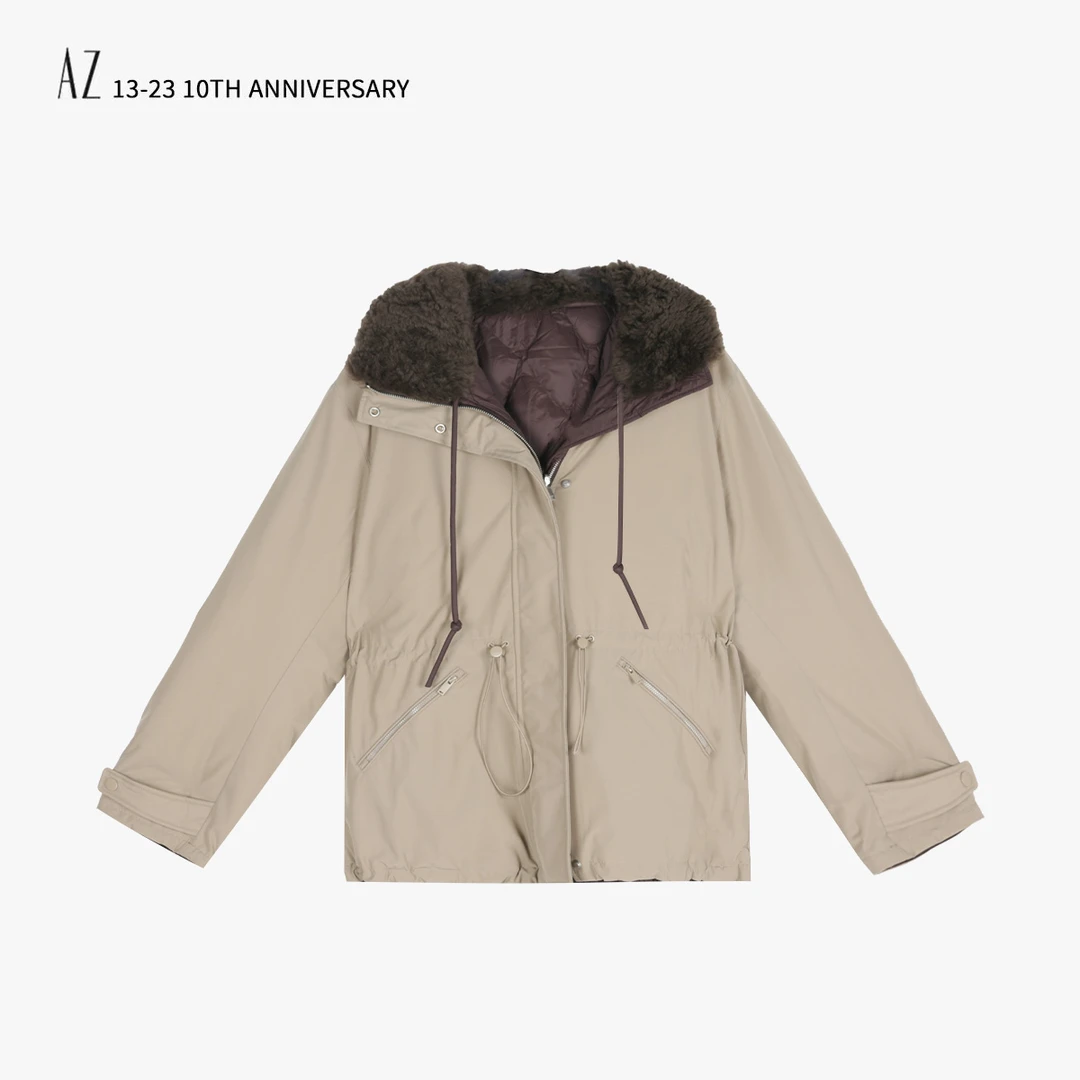 AZ-XJ 收腰毛领鹅绒服 Y-2517 新款NEW