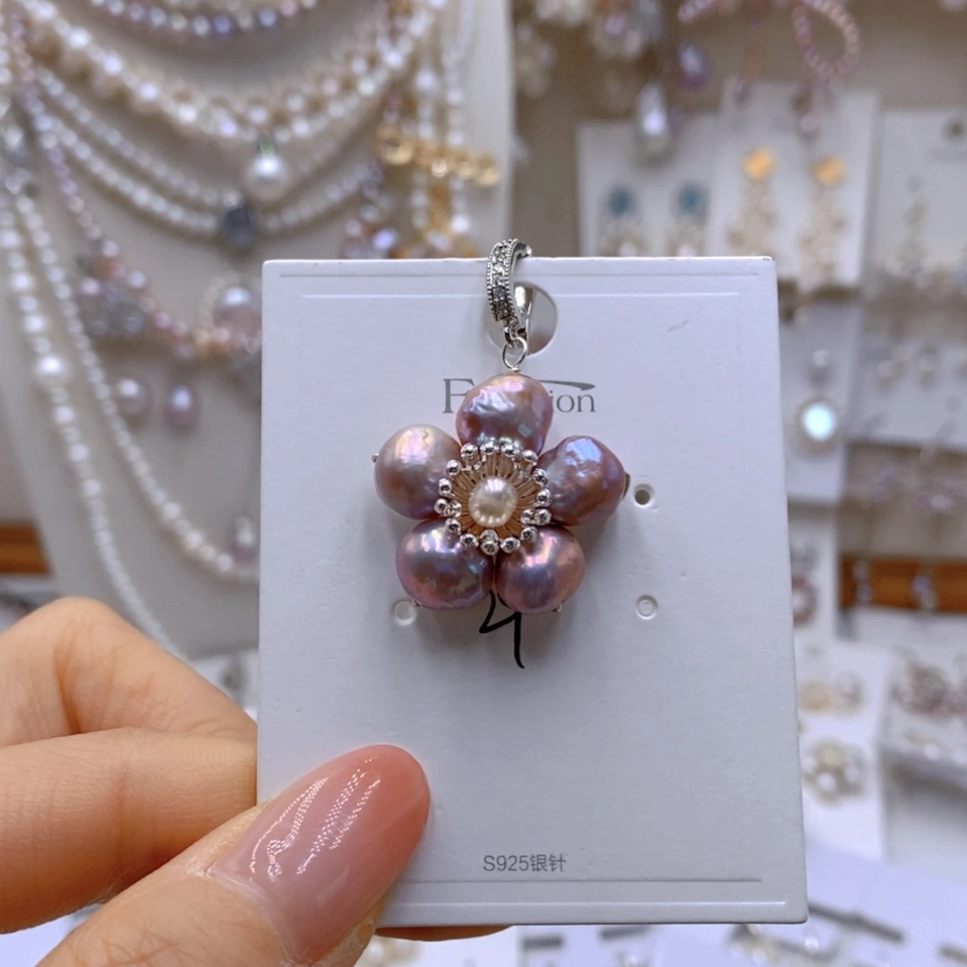 吊坠(不含链)合金淡水珍珠