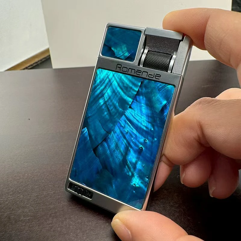 网红新款杠杆点火彩贝贴皮充气打火机个性创意男士高档礼品送男友