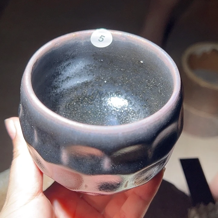 便携款瓷宋御柴烧微瑕主人杯