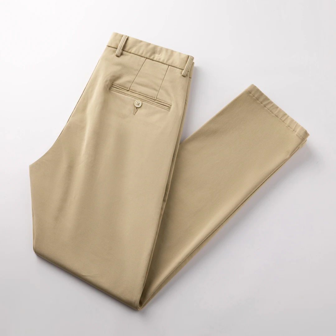 秋冬新款2025一字袋商务优雅舒适修身百搭弹力休闲长裤Y13